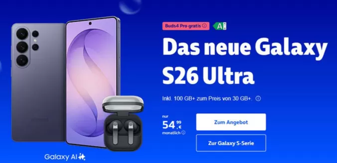 O2 Katalog in Salzgitter | Das Neue Galaxy S26 Ultra | 2026-03-11T00:00:00.000Z - 2026-04-15T00:00:00.000Z