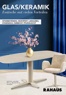 Möbel Rahaus Katalog | HITZEBESTÄNDIG, KRATZFEST, LANGLEBIG, HYGIENISCH, FARBECHT, PFLEGELEICHT | 2026-04-07T00:00:00.000Z - 2026-12-31T00:00:00.000Z