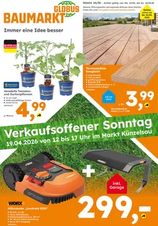 Globus Baumarkt Katalog in Rohrbach (Pfaffenhofen) | Rabatte und Aktionen | 2026-04-14T00:00:00.000Z - 2026-04-19T00:00:00.000Z