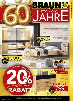Möbel Braun Katalog in Pirk | Dieter Knoll | 2026-04-14T00:00:00.000Z - 2026-05-02T00:00:00.000Z